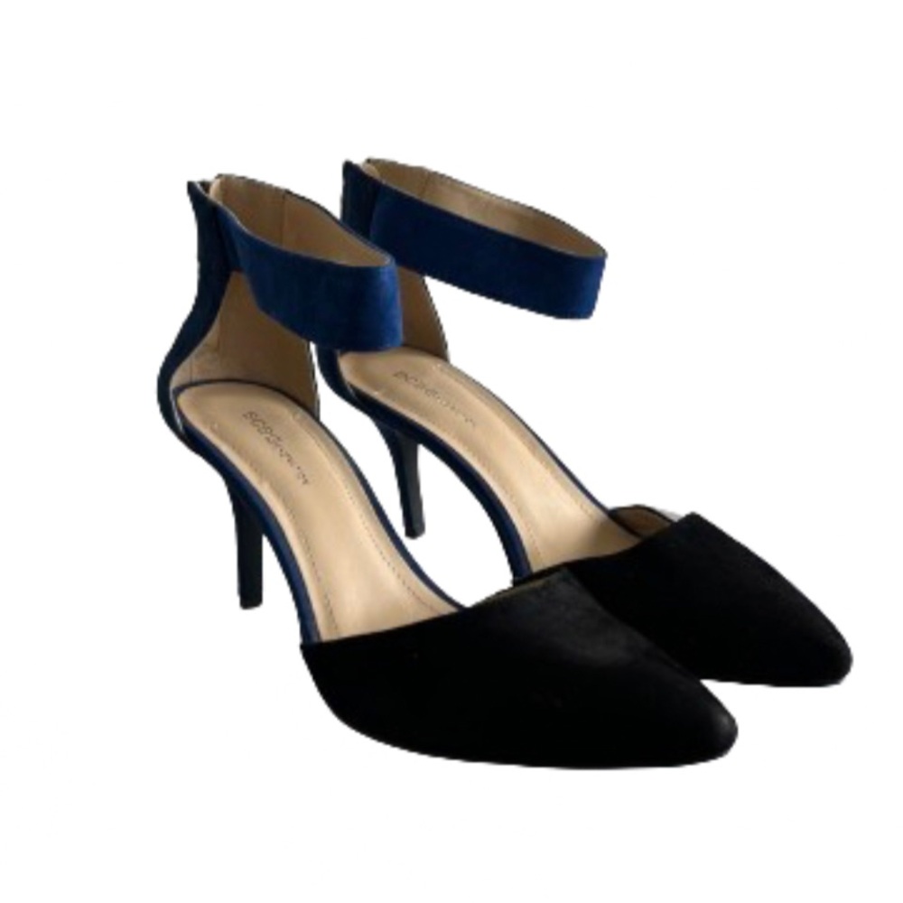 BCBGeneration Suede Ankle Strap Malabo Heels